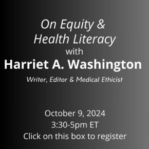 A Free Online Health Literacy Month Event